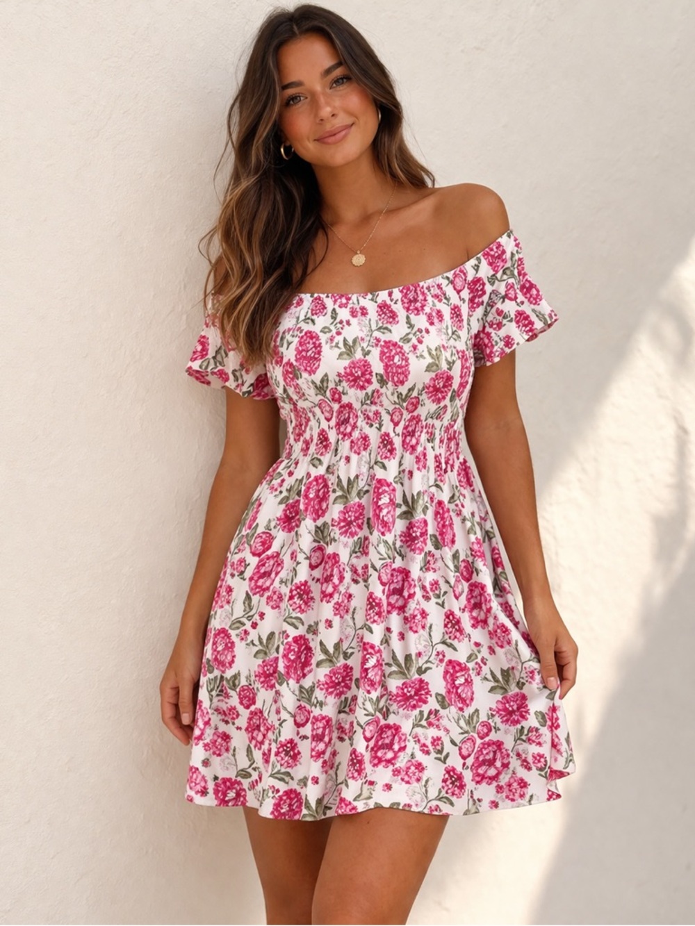 ❤️Floral Off the Shoulder Dress